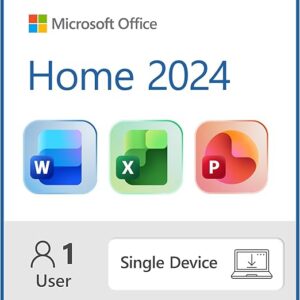 Microsoft Office Home 2024 | Classic Office Apps: Word, Excel, PowerPoint | One-Time Purchase for a single Windows laptop or Mac | Instant Download